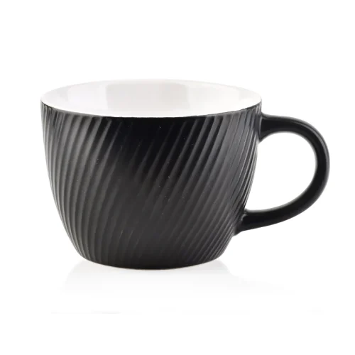 Κούπα Πορσελάνης SALLY LINES 480ml Μαύρη