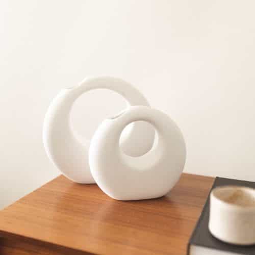 Χειροποίητο διακοσμητικό κεραμικό βάζο