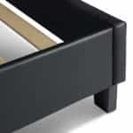 Κρεβάτι Sissy Megapap από τεχνόδερμα χρώμα μαύρο 160x200εκ. - Image 7