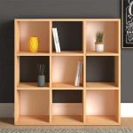 Βιβλιοθήκη Cube Megapap από μελαμίνη χρώμα oak 90x30x90εκ. - Image 3