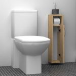 Στήλη μπάνιου μελαμίνης Murray Megapap χρώμα φυσικό οξιάς 16x14x70εκ. - Image 2