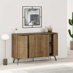 Μπουφές Dune Megapap χρώμα ανοιχτό καρυδί 123x35x77,4εκ. - Image 2