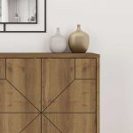 Μπουφές Dune Megapap χρώμα ανοιχτό καρυδί 123x35x77,4εκ. - Image 4