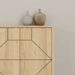 Μπουφές μελαμίνης Dune Megapap χρώμα φυσικό οξιάς 184x35x77,4εκ. - Image 4