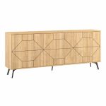 Μπουφές μελαμίνης Dune Megapap χρώμα φυσικό οξιάς 184x35x77,4εκ. - Image 5
