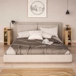 Κομοδίνο μελαμίνης Elos Megapap σετ 2 τεμαχίων χρώμα sapphire oak 25x27x60εκ. - Image 2