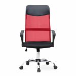 Καρέκλα γραφείου Marco Megapap με ύφασμα Mesh χρώμα κόκκινο - μαύρο 62x59x110/120εκ. - Image 4