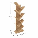 Βιβλιοθήκη Milton Megapap χρώμα pine oak 44x22x121εκ. - Image 5