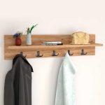 Κρεμάστρα τοίχου Kery Megapap χρώμα pine oak 80x11x18εκ. - Image 2