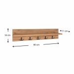 Κρεμάστρα τοίχου Kery Megapap χρώμα pine oak 80x11x18εκ. - Image 3