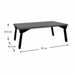 Τραπεζάκι laptop Sidon Megapap από μελαμίνη χρώμα ανθρακί 60x35,5x23,5εκ. - Image 4