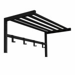 Κρεμάστρα τοίχου Ofred Megapap μεταλλική χρώμα μαύρο 69x34x32,5εκ. - Image 2