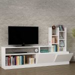 Σύνθεση τηλεόρασης Pesaro Megapap χρώμα λευκό 165x25x91,3εκ. - Image 2
