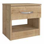 Κομοδίνο μελαμίνης Lube Megapap χρώμα sapphire oak 40x28,2x40εκ. - Image 4