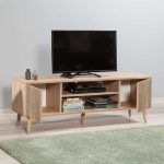 Έπιπλο τηλεόρασης Soho Megapap από μελαμίνη χρώμα sonoma 140x40x50 εκ. - Image 2