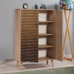 Παπουτσοθήκη - ντουλάπι Soho Megapap από μελαμίνη χρώμα sonoma 80x36x127εκ. - Image 2