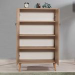 Παπουτσοθήκη - ντουλάπι Soho Megapap από μελαμίνη χρώμα sonoma 80x36x127εκ. - Image 4