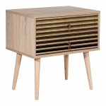 Κομοδίνο Soho Megapap από μελαμίνη χρώμα sonoma 60x40x61εκ. - Image 4