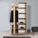 Έπιπλο εισόδου Soho Megapap από μελαμίνη χρώμα sonoma 90x36x194εκ. - Image 4