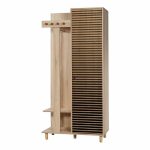 Έπιπλο εισόδου Soho Megapap από μελαμίνη χρώμα sonoma 90x36x194εκ. - Image 5