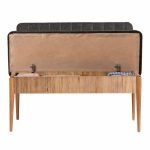 Καναπές διθέσιος - Παγκάκι Alden Megapap από μελαμίνη - ύφασμα χρώμα ανθρακί 110x40x85εκ. - Image 3