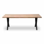Τραπέζι Walter Megapap Mdf - μεταλλικό χρώμα ακακίας 200x100x75εκ. - Image 4