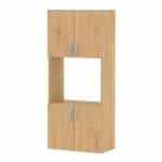 Ντουλάπα κουζίνας Armado Megapap χρώμα sapphire oak 60x32x140εκ. - Image 4