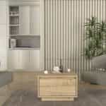 Τραπεζάκι σαλονιού Pura Megapap χρώμα sapphire oak 60x60x40εκ. - Image 4