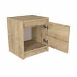 Κομοδίνο Conve Megapap χρώμα sapphire oak 40x35x45εκ. - Image 2