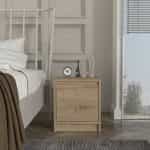 Κομοδίνο Conve Megapap χρώμα sapphire oak 40x35x45εκ. - Image 5