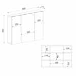 Καθρέπτης μπάνιου Base Μegapap χρώμα λευκό 90x17,1x65εκ. - Image 7