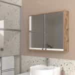 Καθρέπτης μπάνιου Lilian Μegapap χρώμα atlantic pine 75x14,6x65εκ. - Image 3