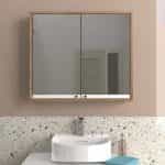 Καθρέπτης μπάνιου Lilian Μegapap χρώμα atlantic pine 75x14,6x65εκ. - Image 5