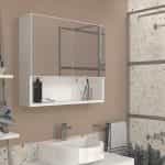 Καθρέπτης μπάνιου Trama Μegapap χρώμα λευκό 75x16,8x65εκ. - Image 3