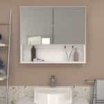 Καθρέπτης μπάνιου Trama Μegapap χρώμα λευκό 75x16,8x65εκ. - Image 5