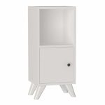 Κομοδίνο Vira Megapap χρώμα λευκό 34x30x78εκ. - Image 4
