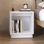 Κομοδίνο Gino Megapap χρώμα λευκό 40x35,3x45εκ. - Image 3