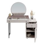 Τουαλέτα με καθρέπτη Dior Megapap χρώμα λευκό του πάγου 108x45x130εκ. - Image 6