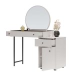 Τουαλέτα με καθρέπτη Dior Megapap χρώμα λευκό του πάγου 108x45x130εκ. - Image 8