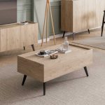 Τραπεζάκι σαλονιού Luna Megapap χρώμα oak 102x61x44εκ. - Image 2