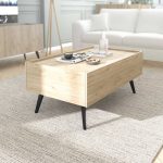 Τραπεζάκι σαλονιού Luna Megapap χρώμα oak 102x61x44εκ. - Image 3