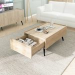 Τραπεζάκι σαλονιού Luna Megapap χρώμα oak 102x61x44εκ. - Image 4