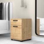 Κομοδίνο - συρταριέρα γραφείου Veto Megapap χρώμα φυσικό οξιάς 40x39x57εκ. - Image 3