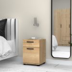 Κομοδίνο - συρταριέρα γραφείου Veto Megapap χρώμα φυσικό οξιάς 40x39x57εκ. - Image 5