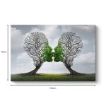 Πίνακας σε καμβά "Trees Growing With Love" Megapap ψηφιακής εκτύπωσης 100x70x3εκ. - Image 3