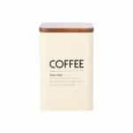 Δοχείο για καφέ μεταλλικό 10x14cm μπεζ