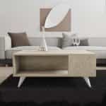 Τραπεζάκι σαλονιού Yuka Megapap χρώμα travertine 90x60x39,5εκ. - Image 3