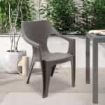 Πολυθρόνα πολυπροπυλενίου Dante χρώμα cappuccino 57x55x79εκ. - Image 2