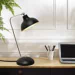 Φωτιστικό γραφείου Travis Megapap E14 μεταλλικό χρώμα μαύρο 16,5x11x42εκ. - Image 2