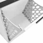 Ντουλάπι - Καλάθι απλύτων Diamond Megapap χρώμα λευκό gloss 52x38x83εκ. - Image 3